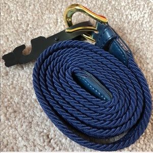 A Blue Belt with Gold Buckle